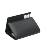 Black Classic Bifold Leather Wallet For Everyday Men
