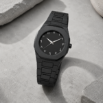 Matte Black Octagonal Arabic Numeral Casual Wrist Watch - Image 2