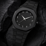 Matte Black Octagonal Arabic Numeral Casual Wrist Watch - Image 3