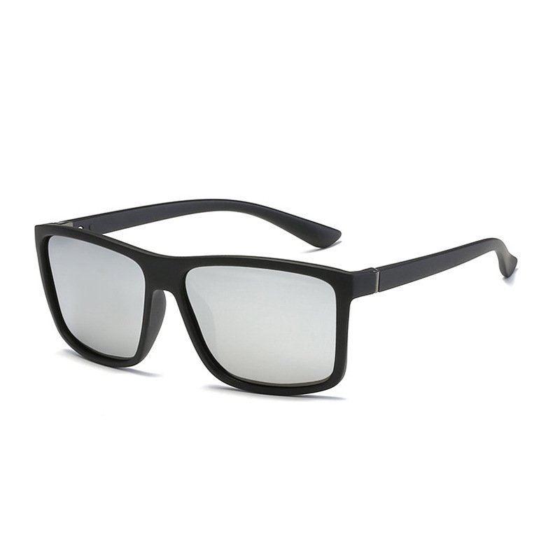 6-2.jpg Black Square Frame Silver Mirror Lens Sunglasses - Image 1