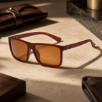 Tortoiseshell Rectangular Frame Brown Lens Men Sunglasses - Image 3