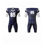 Navy White Accent Complete Football Game Jersey Pant Uniform Set