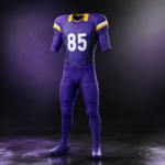 Navy White Accent Complete Football Game Jersey Pant Uniform Set - Image 4