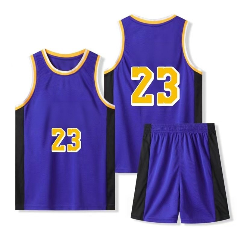 9-4.jpg Purple Gold Black Trim Complete Basketball Jersey Set - Image 1